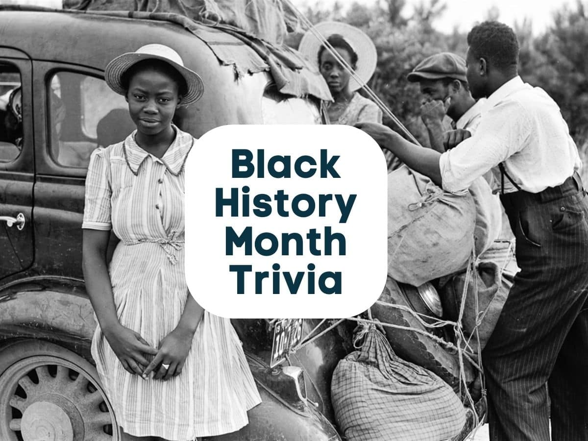 Old photo representing black history trivia